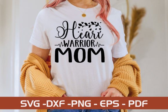 Heart Warrior Mom SVG Design Review