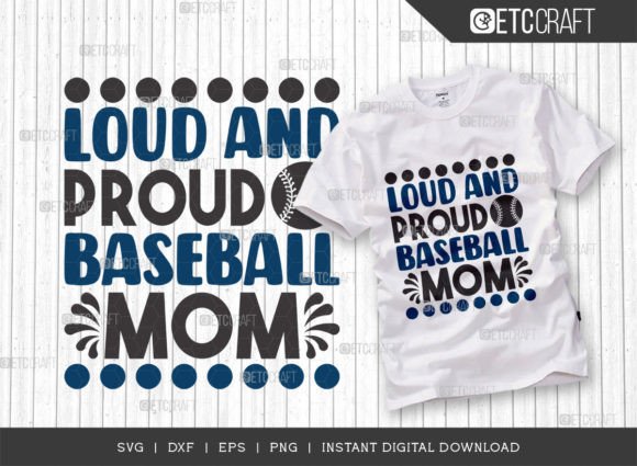 Loud and Proud Baseball Mom SVG Cut File Review
