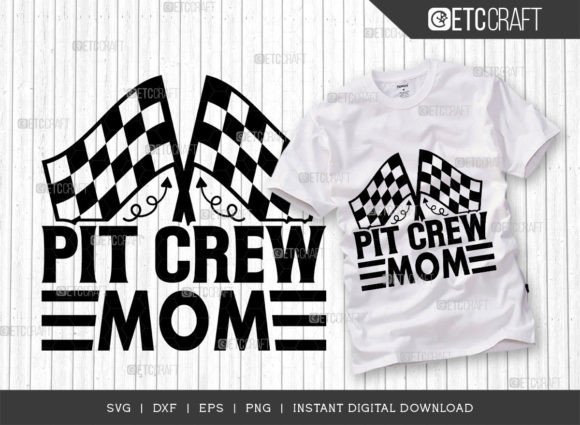 Pit Crew Mom SVG Cut File, Sports Svg Review