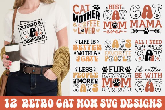 Retro Cat Mom SVG Bundle: A Designer Review